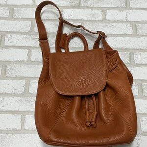Coach Tan Leather Backpack